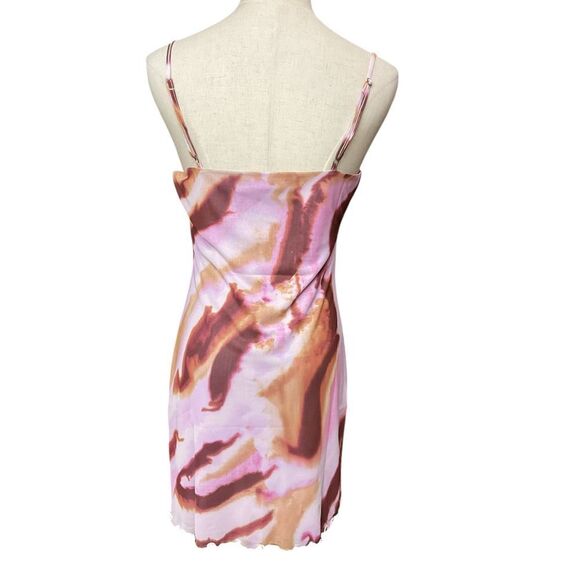 BP Nordstrom Womens Purple Mineral Abstract Lace Cami Mesh Mini Dress Size M NWT - Picture 6 of 9